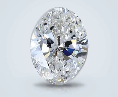 2.00ct H SI2 Rare Carat Ideal Cut Oval Diamond