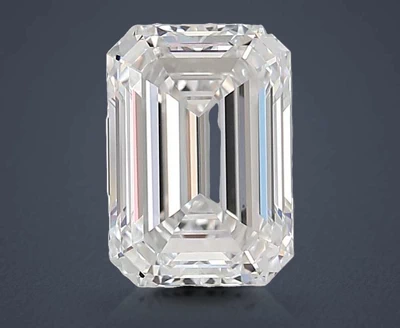 2.14ct D VVS1 Rare Carat Ideal Cut Emerald Lab Grown Diamond