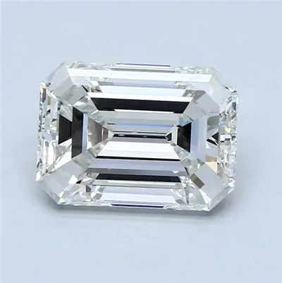 3.00ct H VS2 Rare Carat Ideal Cut Emerald Diamond