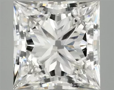 6.00ct G VS1 Rare Carat Ideal Cut Princess Lab Grown Diamond