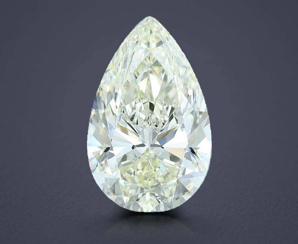 6.02ct J VS1 Rare Carat Ideal Cut Pear Diamond