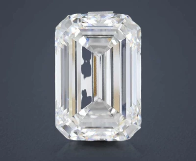 20.67ct F VVS2 Rare Carat Ideal Cut Emerald Lab Grown Diamond
