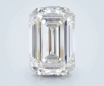 20.67ct F VVS2 Rare Carat Ideal Cut Emerald Lab Grown Diamond