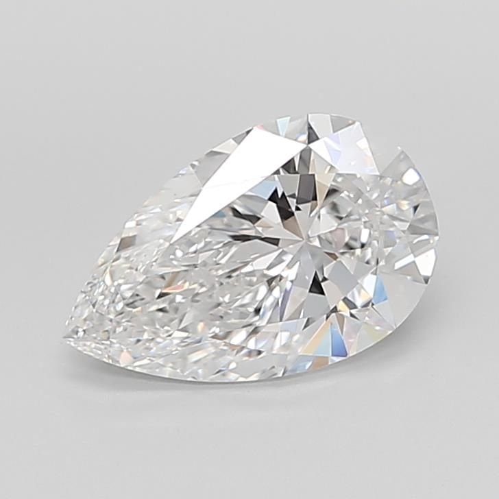 6.44ct F VVS1 Rare Carat Ideal Cut Pear Lab Grown Diamond