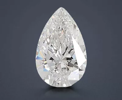 6.44ct F VVS1 Rare Carat Ideal Cut Pear Lab Grown Diamond