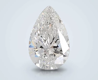 6.44ct F VVS1 Rare Carat Ideal Cut Pear Lab Grown Diamond
