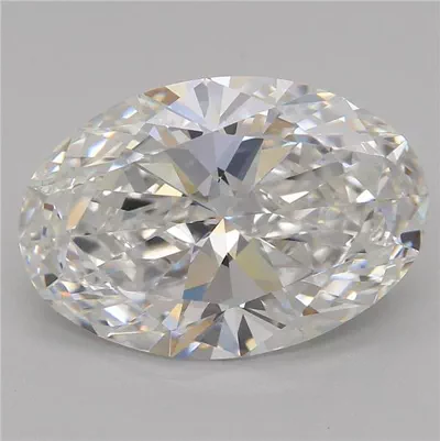 3.10ct E VVS2 Rare Carat Ideal Cut Oval Lab Grown Diamond