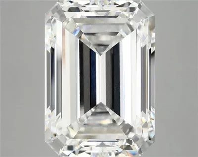 12.14ct F VVS2 Rare Carat Ideal Cut Emerald Lab Grown Diamond