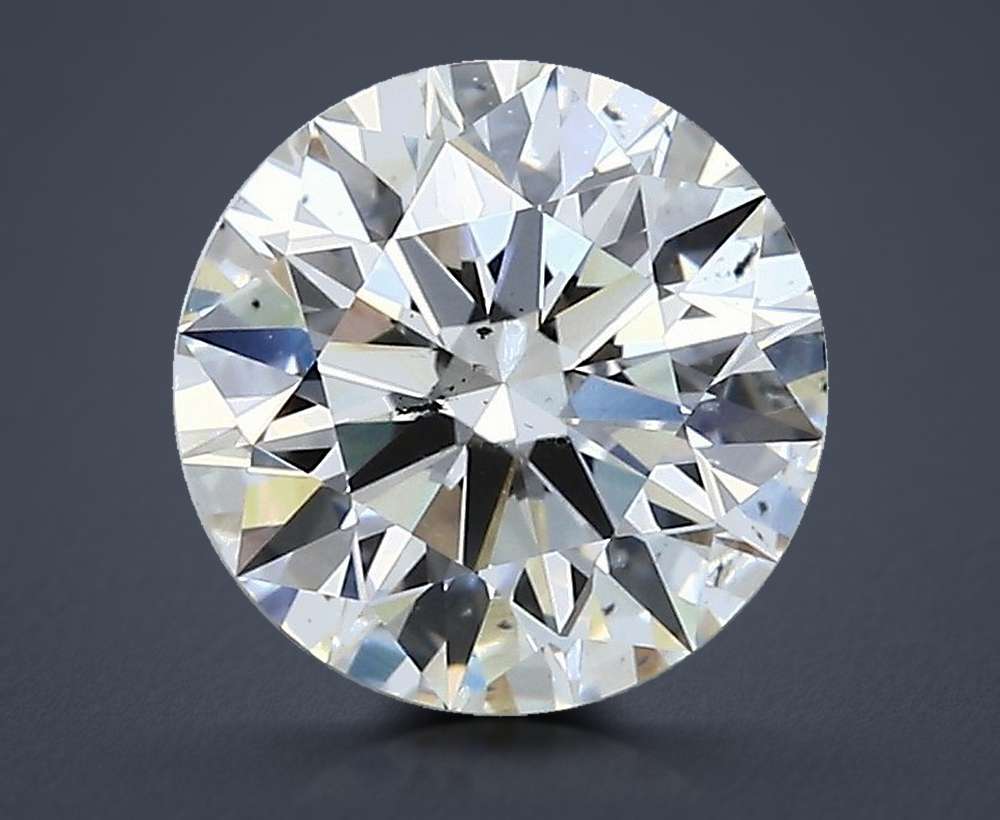 2.01ct H SI1 Rare Carat Ideal Cut Round Diamond
