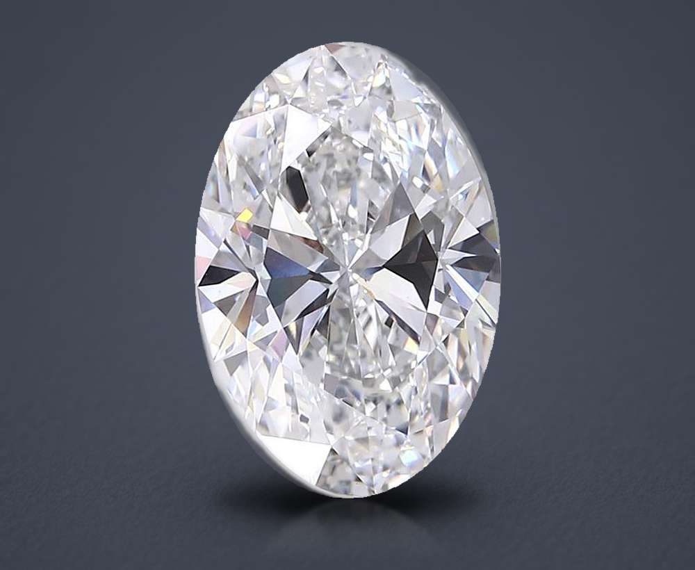 11.02ct F VS1 Rare Carat Ideal Cut Oval Lab Grown Diamond