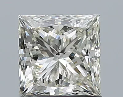 1.00ct K SI2 Rare Carat Ideal Cut Princess Diamond