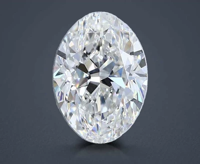 3.01ct F SI1 Rare Carat Ideal Cut Oval Diamond