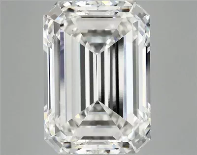 12.05ct F VVS2 Rare Carat Ideal Cut Emerald Lab Grown Diamond