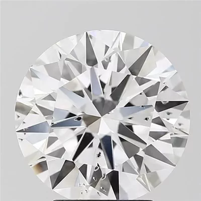 4.02ct E SI2 Rare Carat Ideal Cut Round Lab Grown Diamond