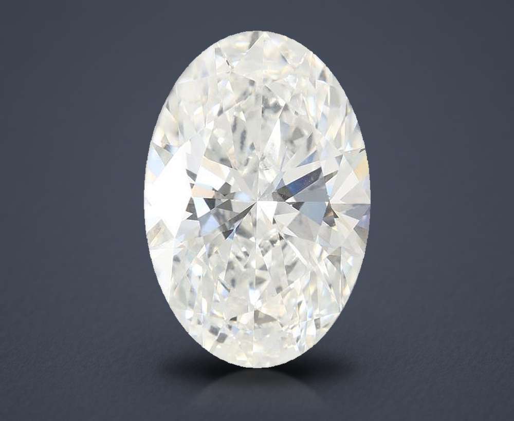 7.07ct F VVS2 Rare Carat Ideal Cut Oval Lab Grown Diamond
