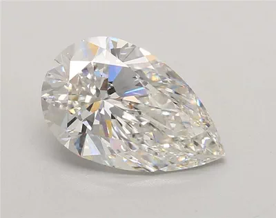 3.04ct F VS1 Rare Carat Ideal Cut Pear Lab Grown Diamond
