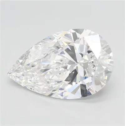 2.70ct E VVS2 Rare Carat Ideal Cut Pear Lab Grown Diamond