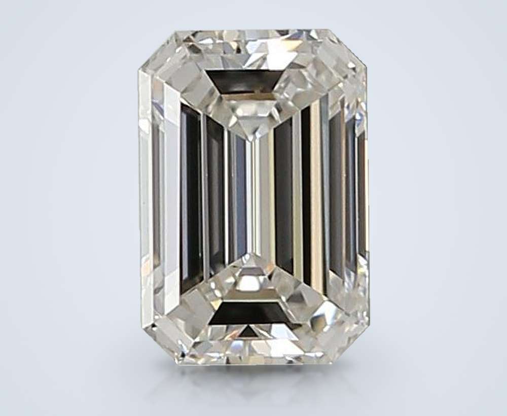 1.10ct F VVS2 Rare Carat Ideal Cut Emerald Lab Grown Diamond