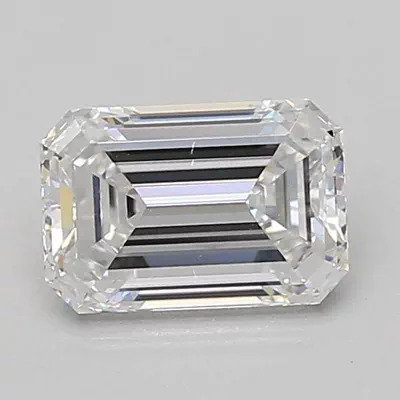 1.37ct D VVS2 Rare Carat Ideal Cut Emerald Lab Grown Diamond