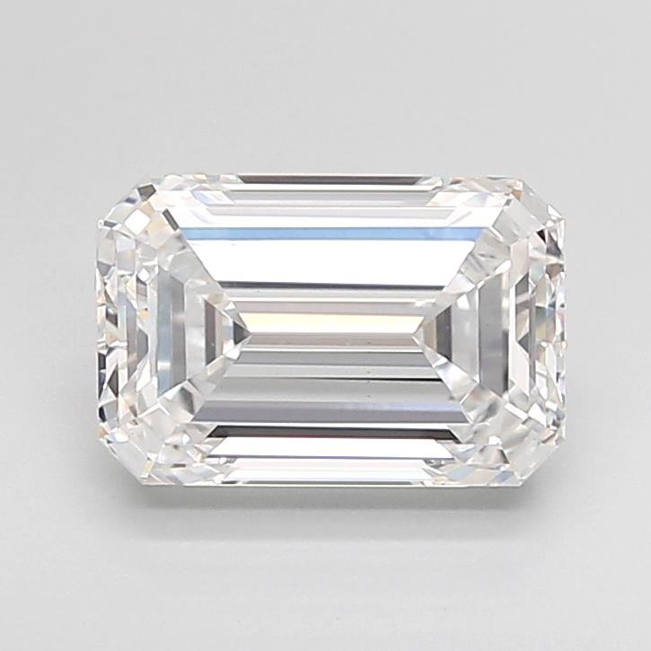 3.05ct D VS1 Rare Carat Ideal Cut Emerald Lab Grown Diamond