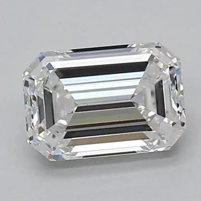 1.52ct D VS2 Rare Carat Ideal Cut Emerald Lab Grown Diamond
