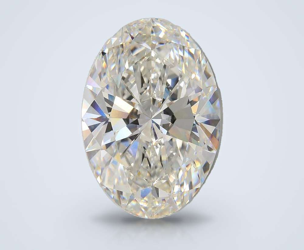 32.28ct F VS1 Rare Carat Ideal Cut Oval Lab Grown Diamond