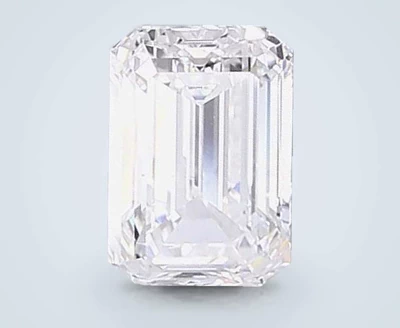 5.01ct F VS2 Rare Carat Ideal Cut Emerald Lab Grown Diamond
