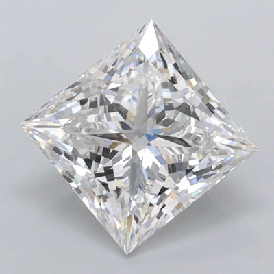 2.04ct E VVS2 Rare Carat Ideal Cut Princess Lab Grown Diamond