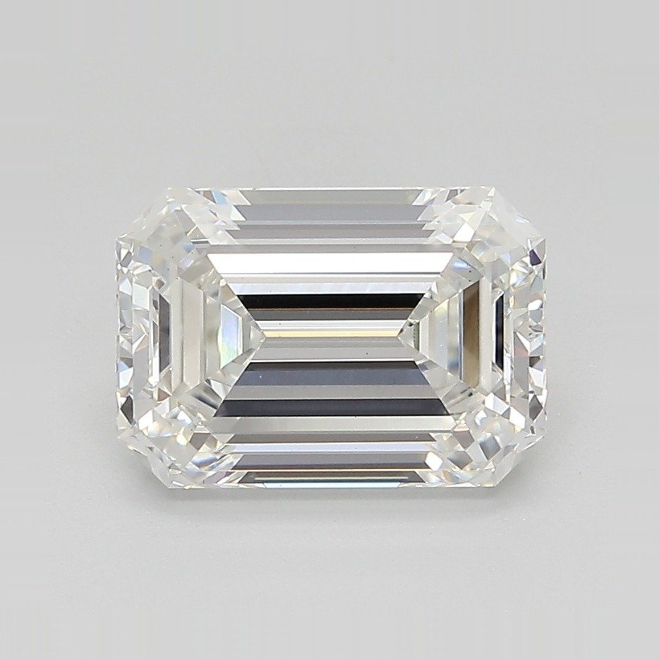 3.08ct F VS1 Rare Carat Ideal Cut Emerald Lab Grown Diamond