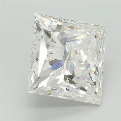 4.04ct F VVS2 Rare Carat Ideal Cut Princess Lab Grown Diamond