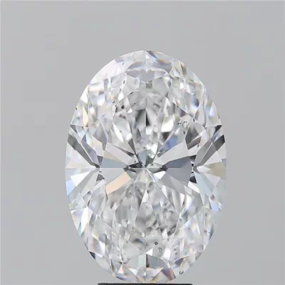6.02ct E SI1 Rare Carat Ideal Cut Oval Diamond