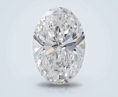 6.02ct E SI1 Rare Carat Ideal Cut Oval Diamond