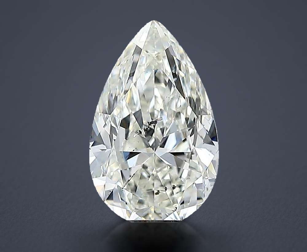 1.91ct J SI2 Excellent Cut Pear Diamond