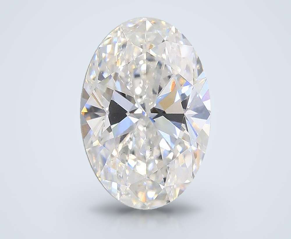 1.71ct D VS2 Rare Carat Ideal Cut Oval Lab Grown Diamond
