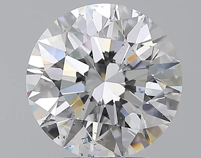 3.01ct D SI2 Rare Carat Ideal Cut Round Diamond