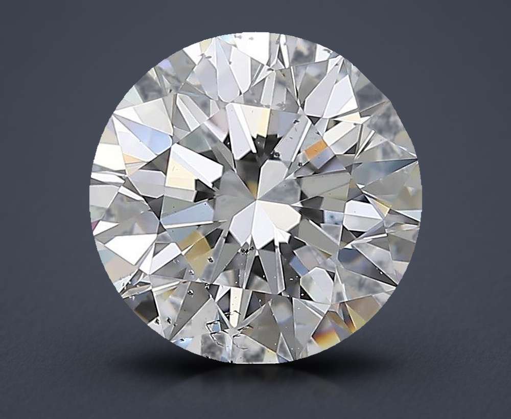 3.01ct D SI2 Rare Carat Ideal Cut Round Diamond