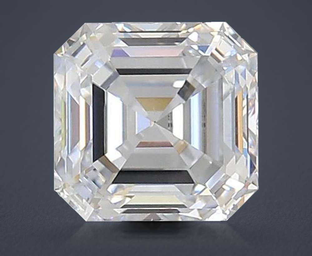 1.52ct G SI1 Rare Carat Ideal Cut Asscher Lab Grown Diamond