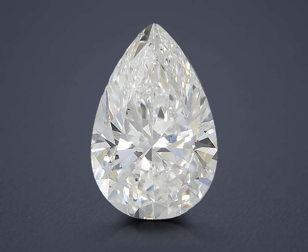 2.50ct E SI1 Rare Carat Ideal Cut Pear Lab Grown Diamond