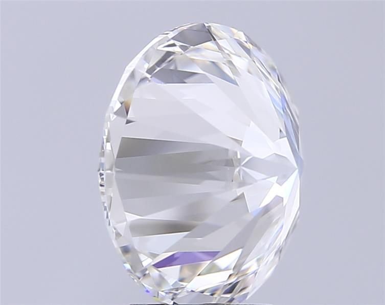 7.04ct F IF Rare Carat Ideal Cut Round Lab Grown Diamond