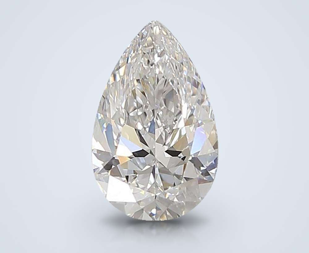 1.32ct D VVS2 Rare Carat Ideal Cut Pear Lab Grown Diamond