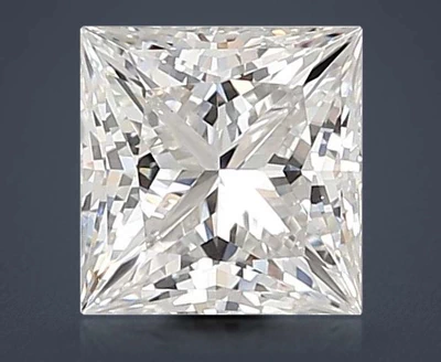 3.05ct E VS1 Rare Carat Ideal Cut Princess Lab Grown Diamond