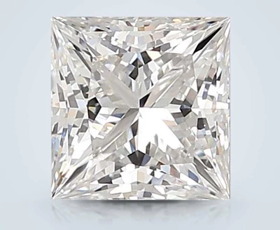 3.05ct E VS1 Rare Carat Ideal Cut Princess Lab Grown Diamond