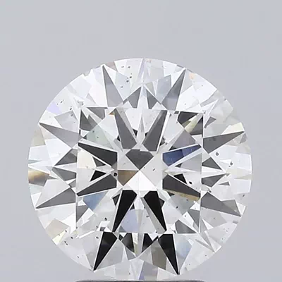 3.05ct G SI1 Excellent Cut Round Lab Grown Diamond