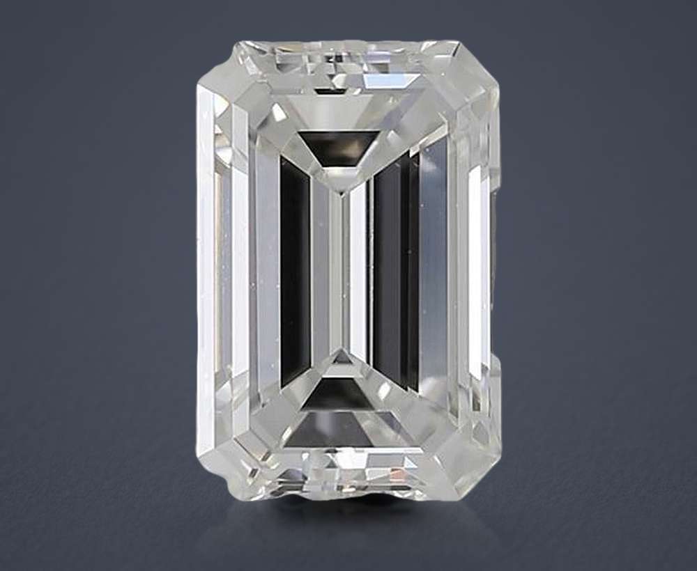 0.90ct I VS1 Rare Carat Ideal Cut Emerald Diamond