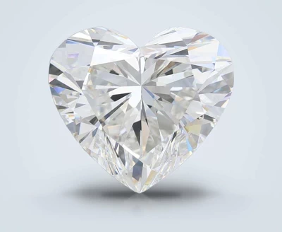 5.05ct F VS1 Rare Carat Ideal Cut Heart Lab Grown Diamond