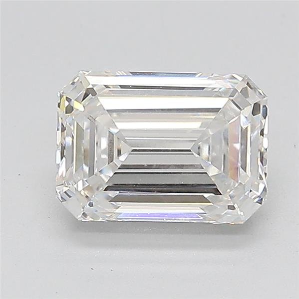 1.62ct F VVS2 Rare Carat Ideal Cut Emerald Lab Grown Diamond