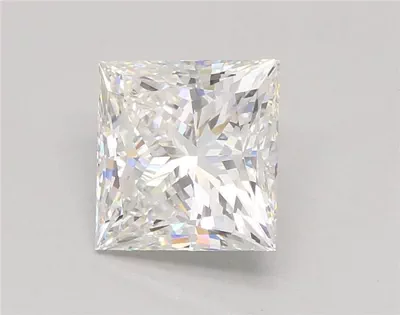 5.05ct F VVS2 Rare Carat Ideal Cut Princess Lab Grown Diamond