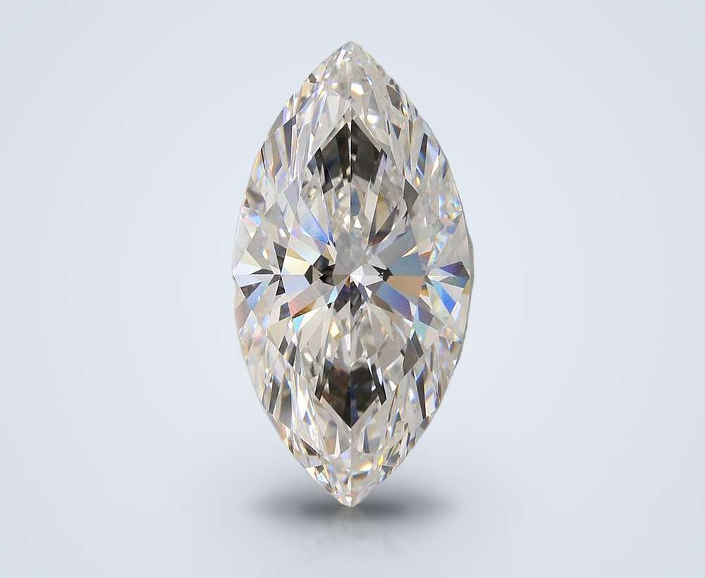 21.75ct F VS1 Rare Carat Ideal Cut Marquise Lab Grown Diamond