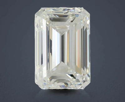 5.24ct F VS1 Rare Carat Ideal Cut Emerald Lab Grown Diamond
