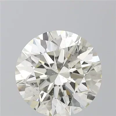 5.09ct K SI2 Rare Carat Ideal Cut Round Diamond